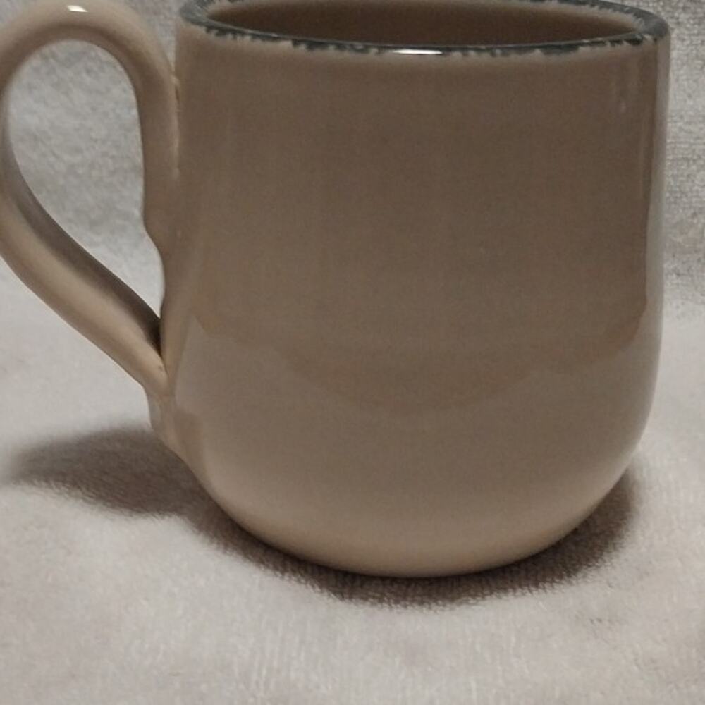 Home & Garden Party Ltd Ceramic Floral Mug Beige Multicolor Handle USA - Picture 3 of 5